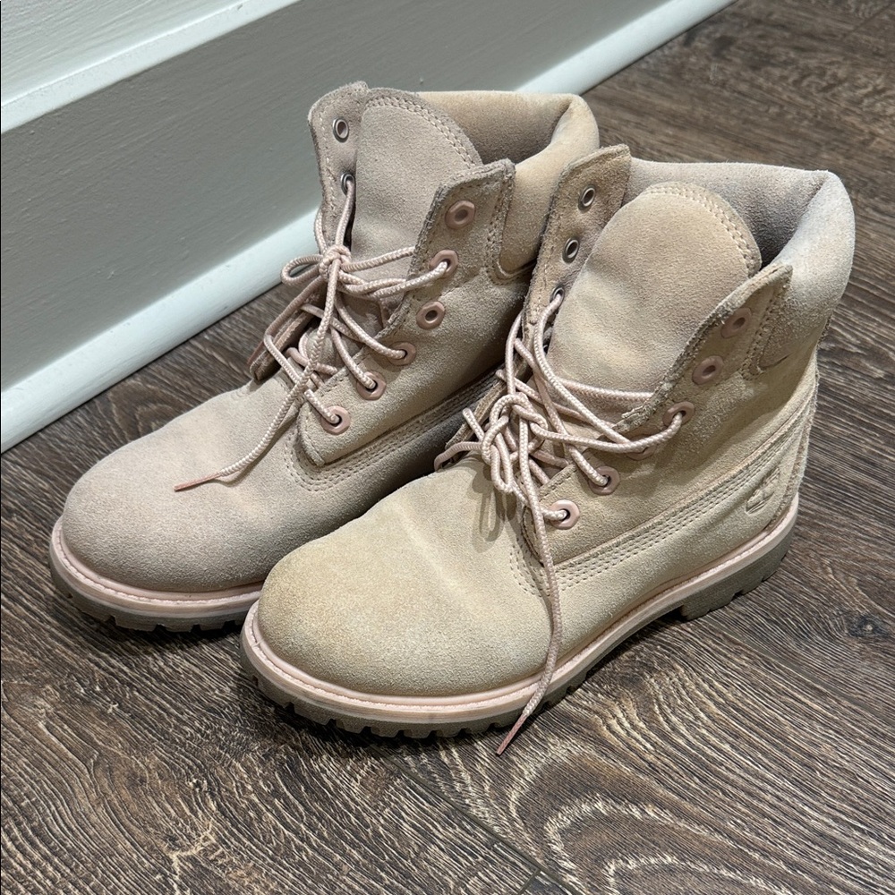 Timberland Tan Combat & Moto Boots